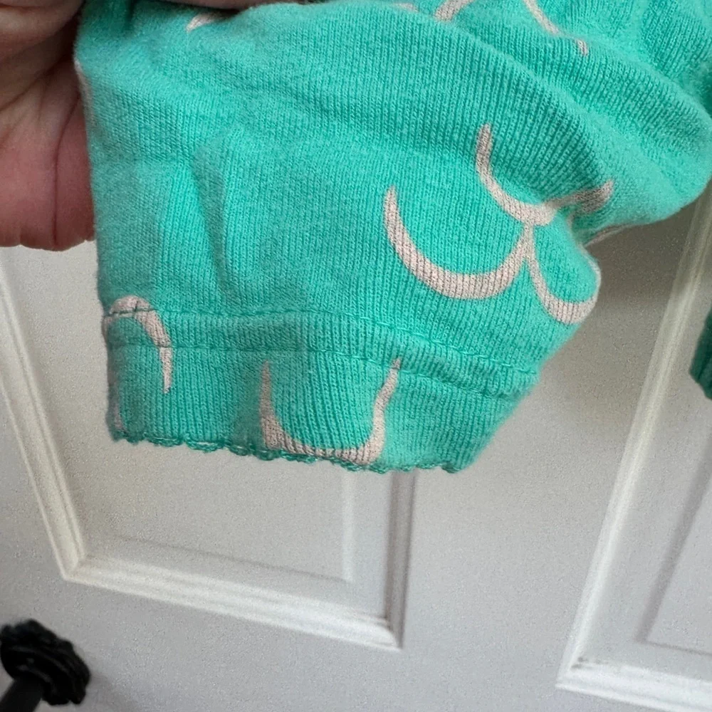 Carter's 3T Teal Girls Pajama Soft Shorts with Mermaid Scale Pattern